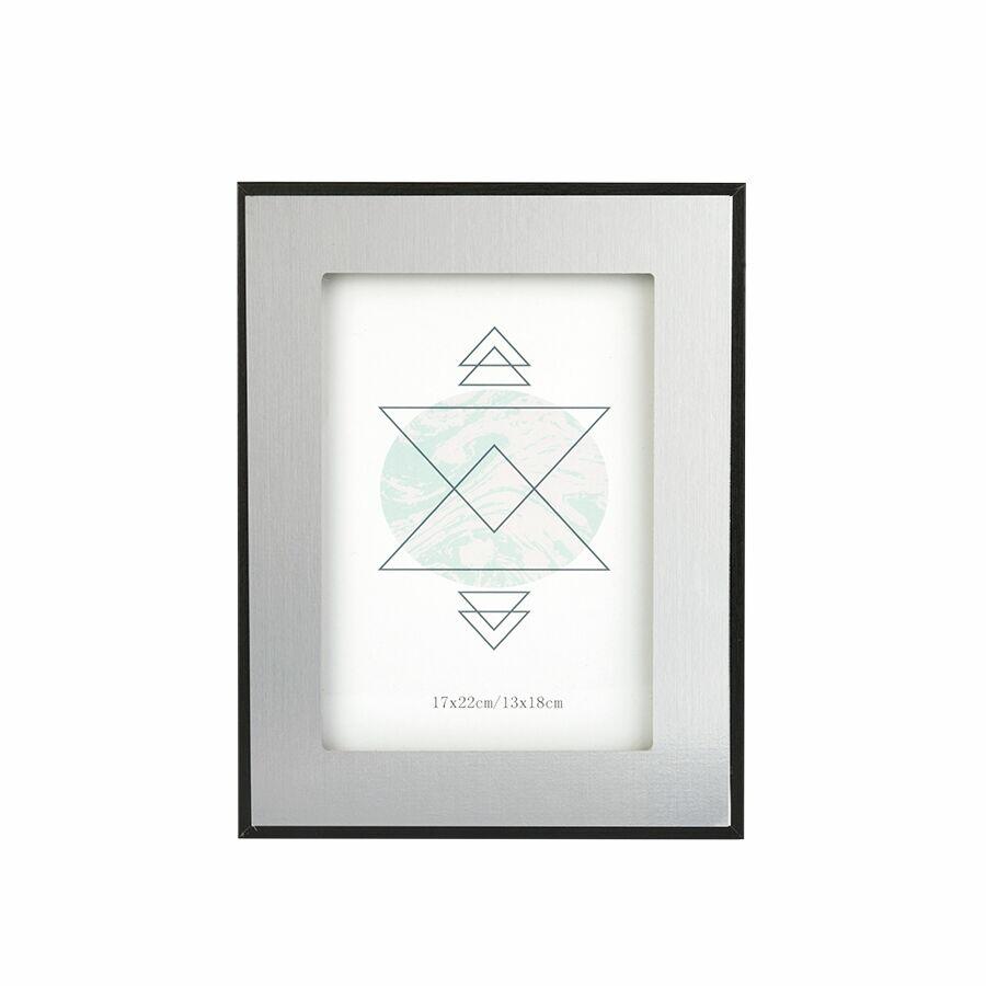 Porta Retrato Diagonal Silver Classic 6x8cm