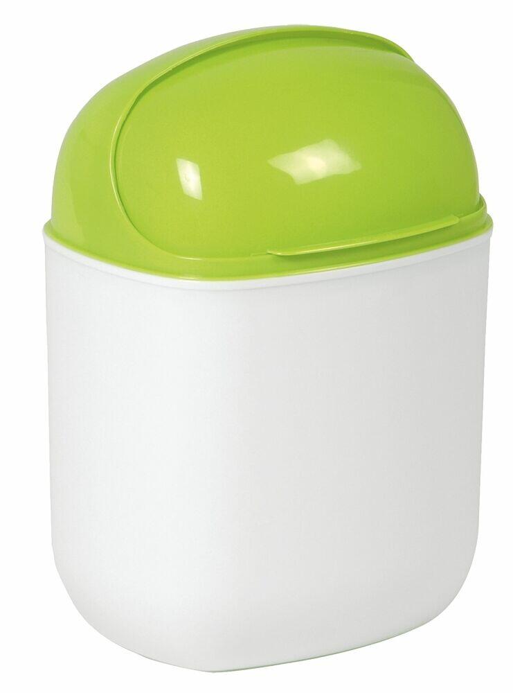 Lixeira de Plástico Plasútil Flip Top com Tampa 5L Branca