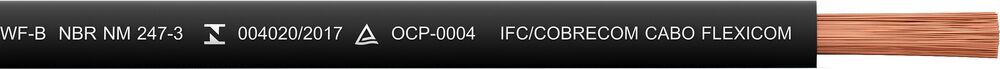 Cabo Flexivel 2,5mm 100m 450/750v Preto Cobre Cobrecom