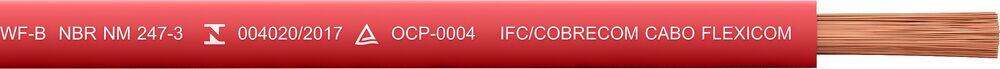 Cabo Flexivel 6mm 100m 450/750v Vermelho Cobre Cobrecom