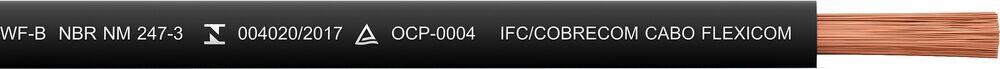 Cabo Flexível 6mm 100m 450/750v Preto Cobre Cobrecom