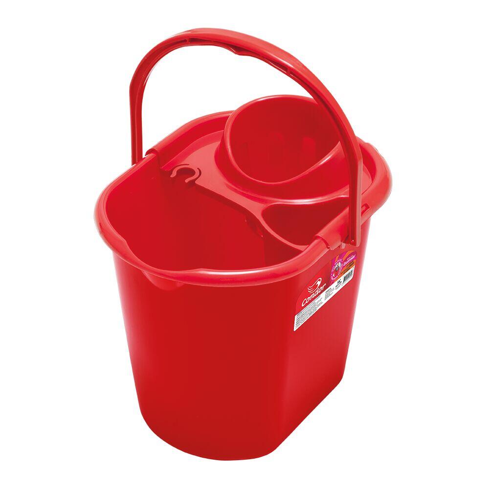 Balde Tipo Escorredor 12L Vermelho Condor