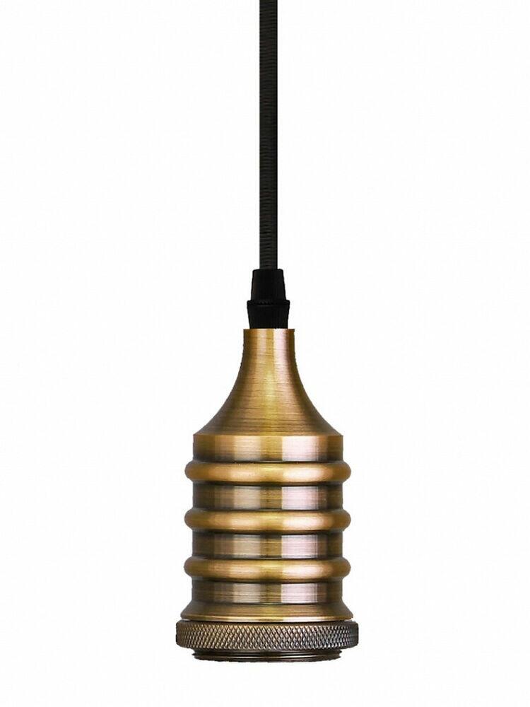 Pendente Taschibra 1 Lâmpada Metal Wave E27 Ouro
