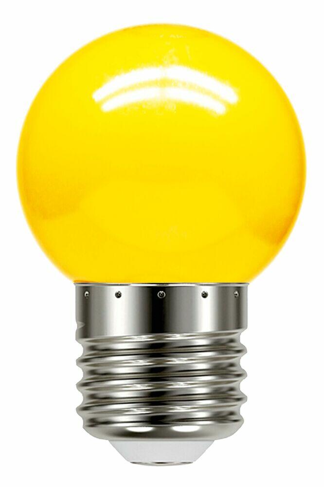Lâmpada LED Bolinha Taschibra 1W E27 Amarela