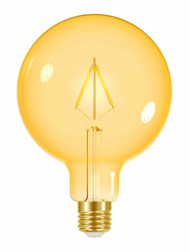 Lâmpada LED Filamento Taschibra 4W E27 Globo Ambar G125