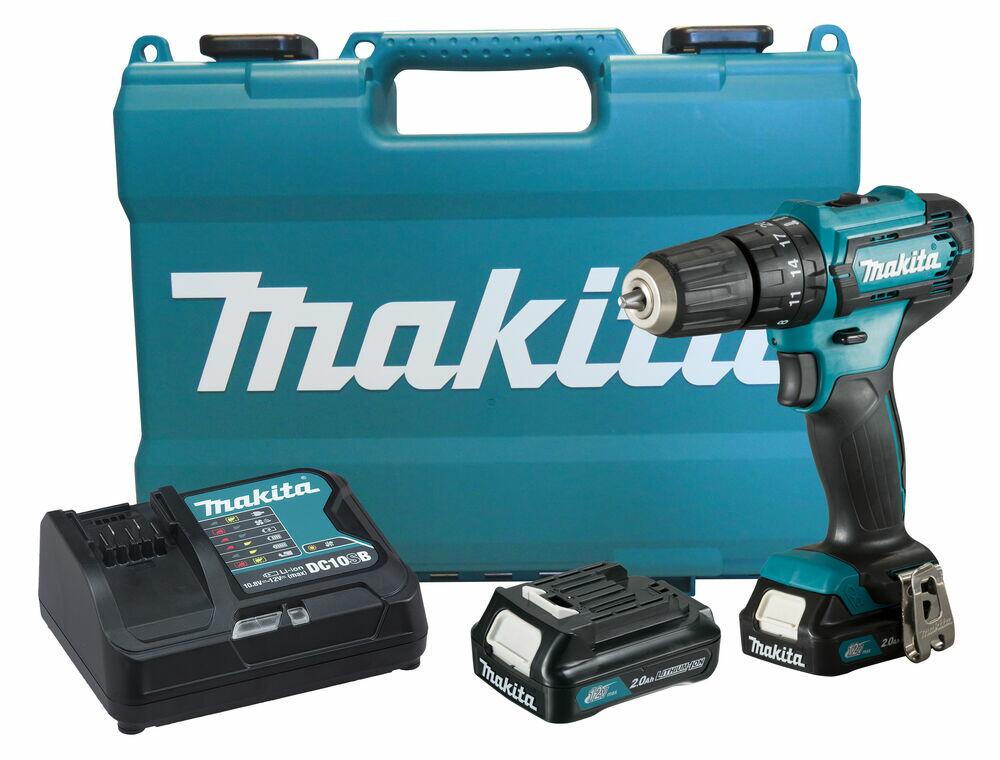 Furadeira Parafusadeira com Impacto Bateria 12V HP333DSAE 3/8