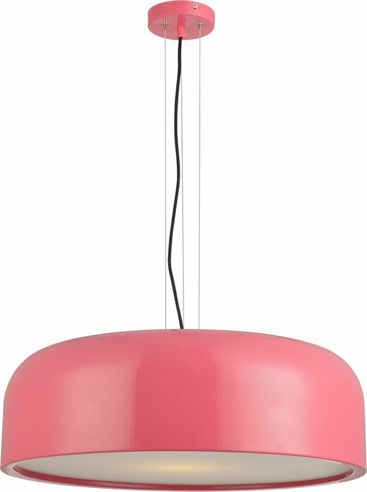 Pendente Avant 1 Lâmpada Baccino E27 Rosa