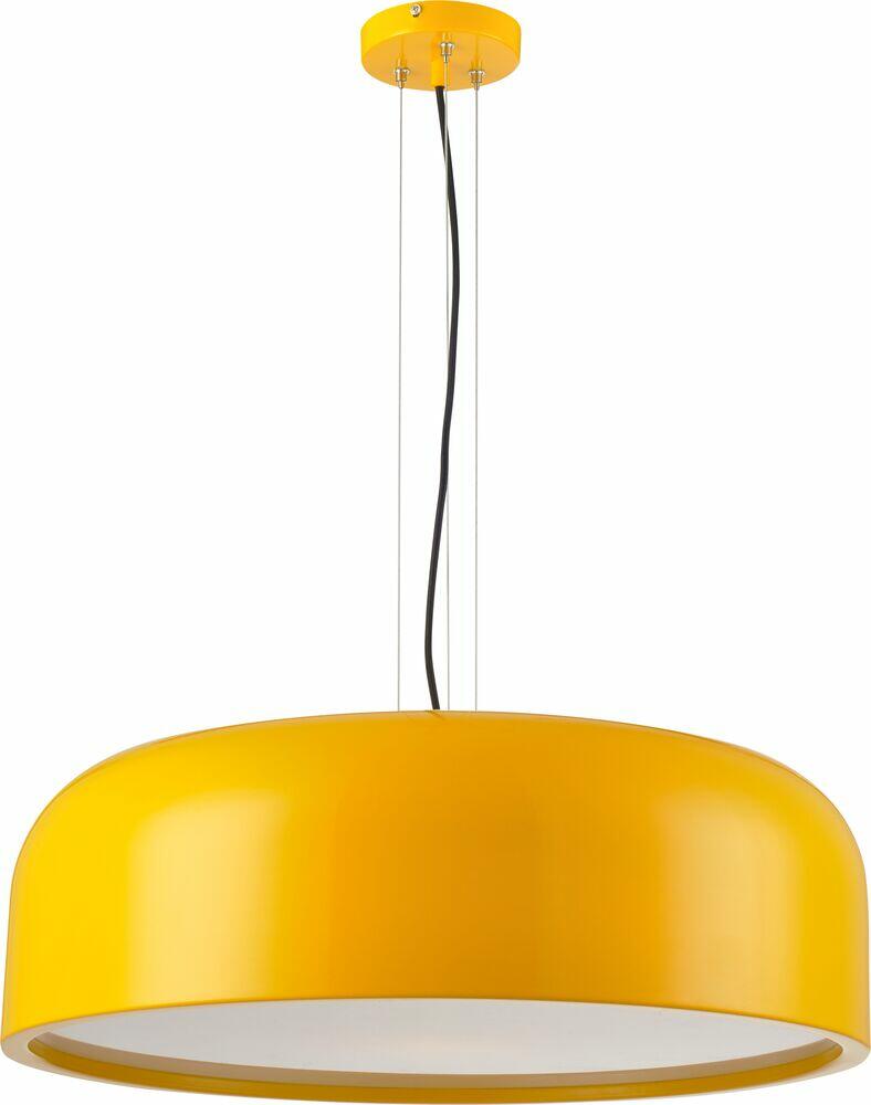 Pendente Avant 3 Lâmpadas Baccino E27 Amarelo
