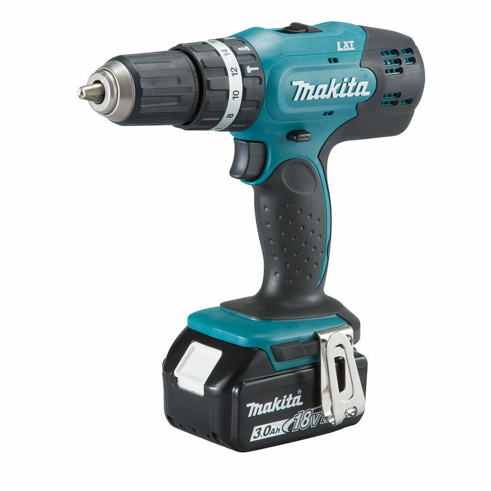Furadeira Parafusadeira com Impacto Bateria 18V DHP453SFX8 Bivolt com Maleta Makita