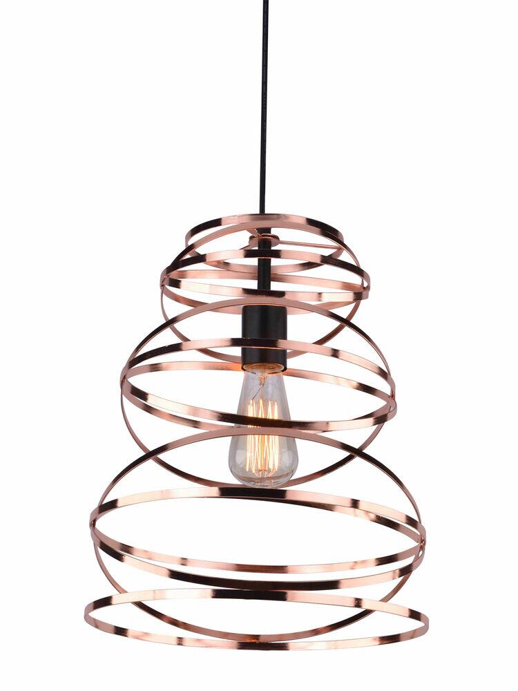 Pendente Taschibra 1 Lâmpada Atmosfera E27 Cobre