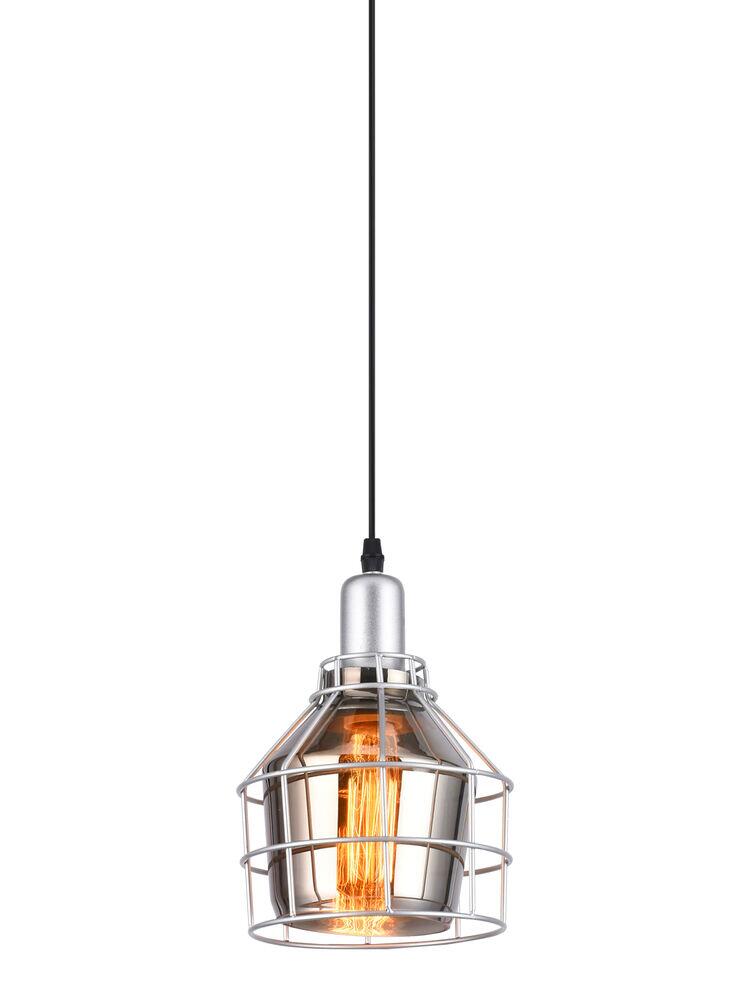 Pendente Taschibra 1 Lâmpada Aro 160 E27 Fumê