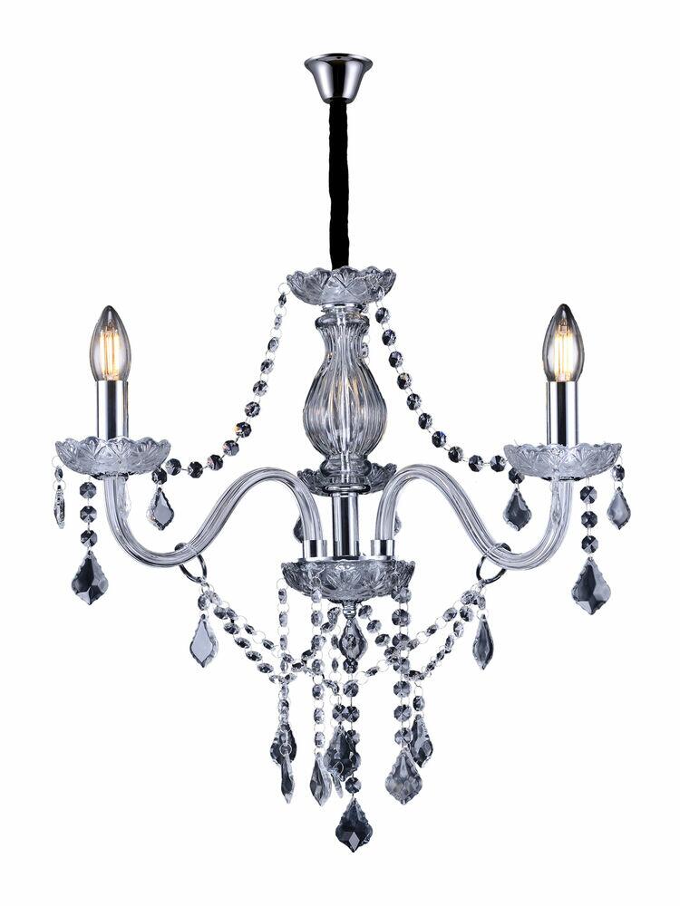 Lustre Taschibra Glam 3 Lâmpadas E14