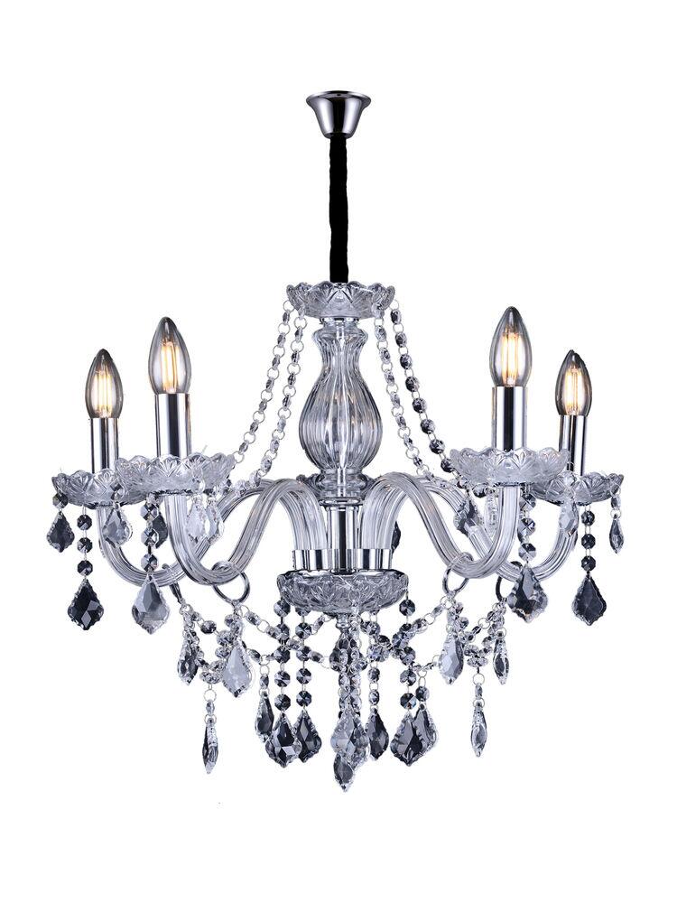 Lustre Taschibra Glam 5 Lâmpadas E14