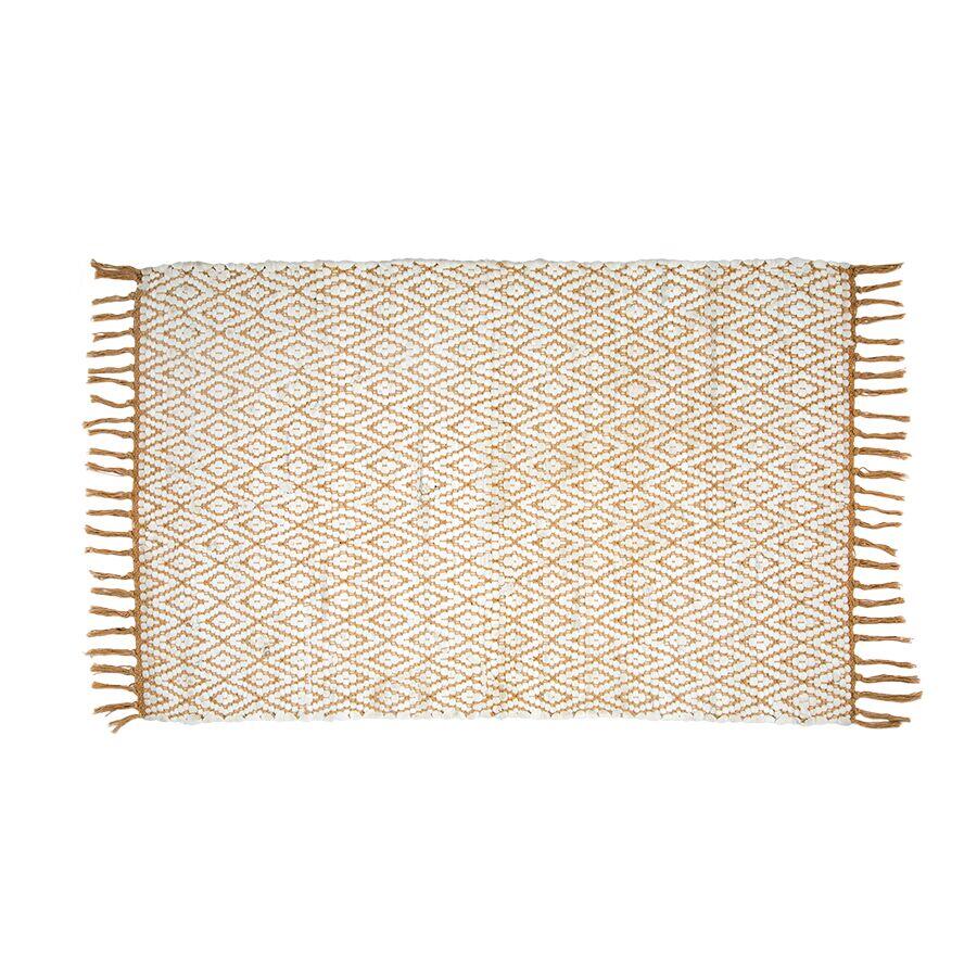 Tapete Diagonal Cool Branco 60x90cm