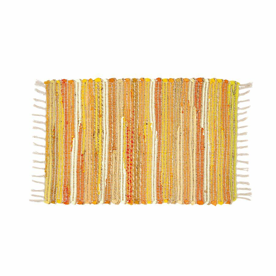 Tapete Diagonal Jutá 50x80cm Easy Amarelo