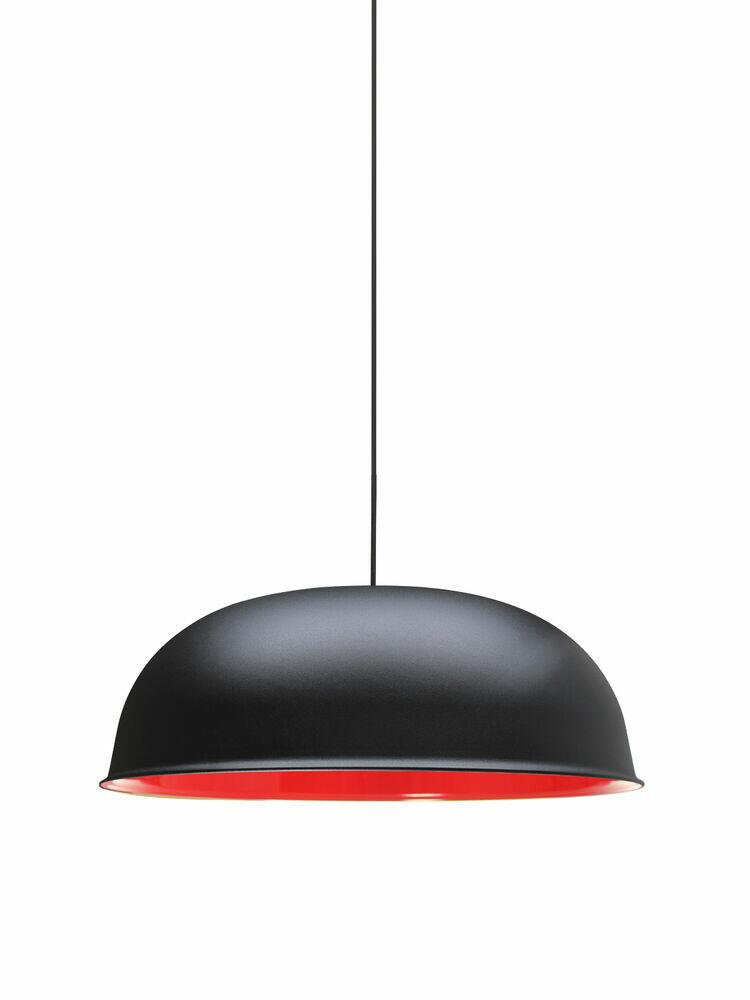 Pendente Taschibra 1 Lâmpada Black Festival E27 Preto/Vermelho