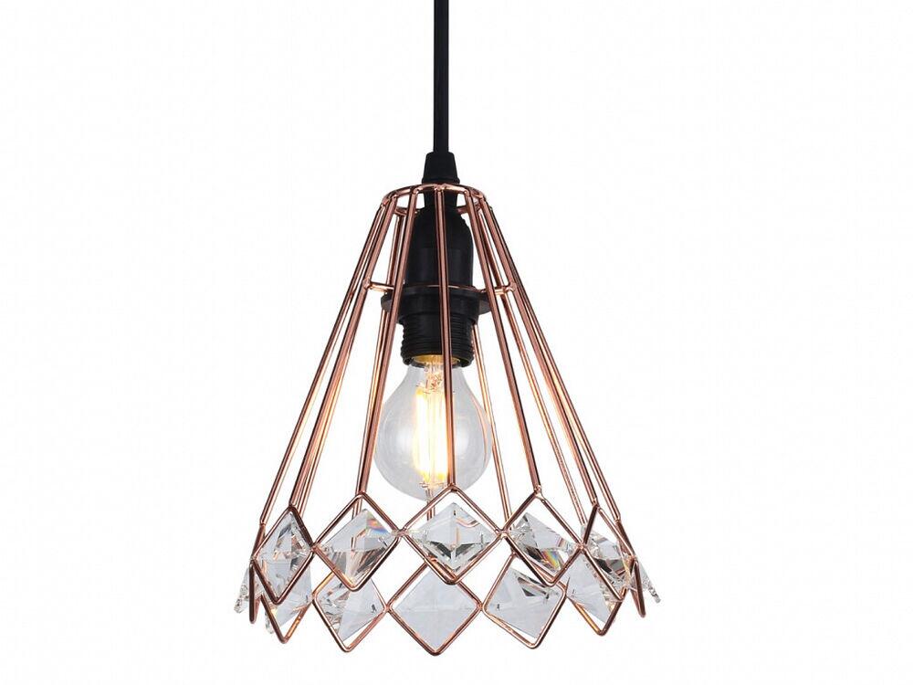 Pendente Taschibra 1 Lâmpada Dress P E27 Cobre