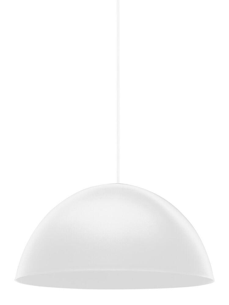Pendente Taschibra 1 Lâmpada Design TD 821F E27 Branco Fosco