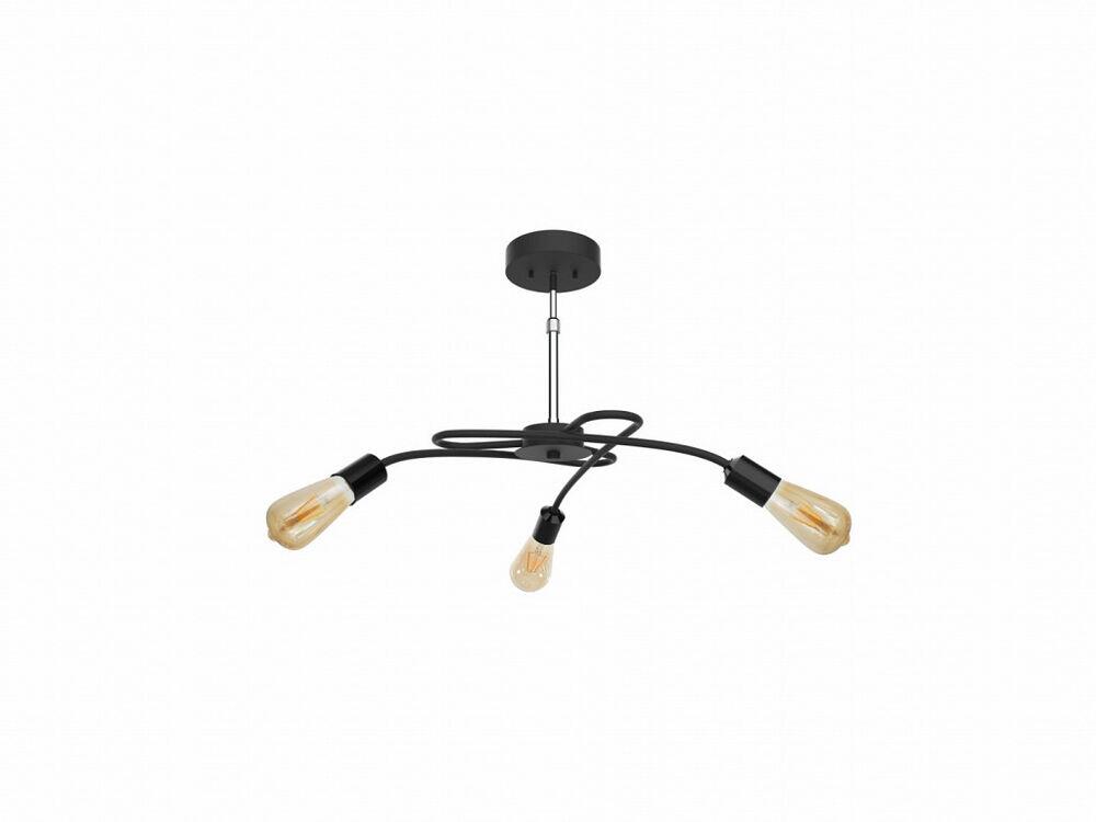 Pendente Taschibra 3 Lâmpadas House E27 Preto