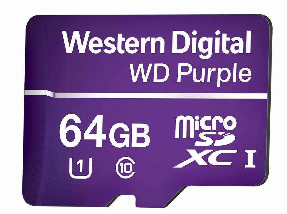 Micro SD Intelbras WD Purple 64GB 32TBW