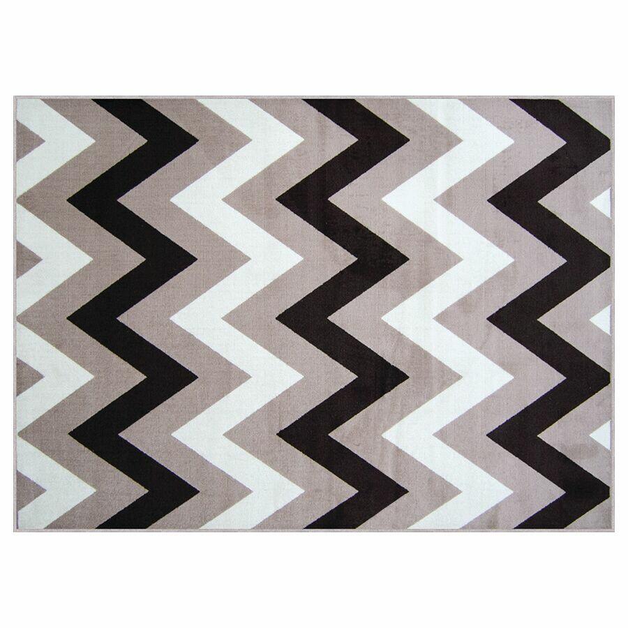 Tapete J Serrano 1,33x1,9m Renaissance Geométrico Zigzag Taupe