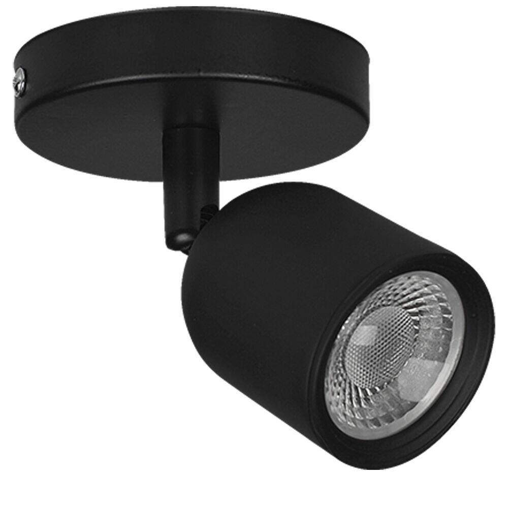 Spot LED Sobrepor Elegance 7W 6500K Preto Luz Branca Avant