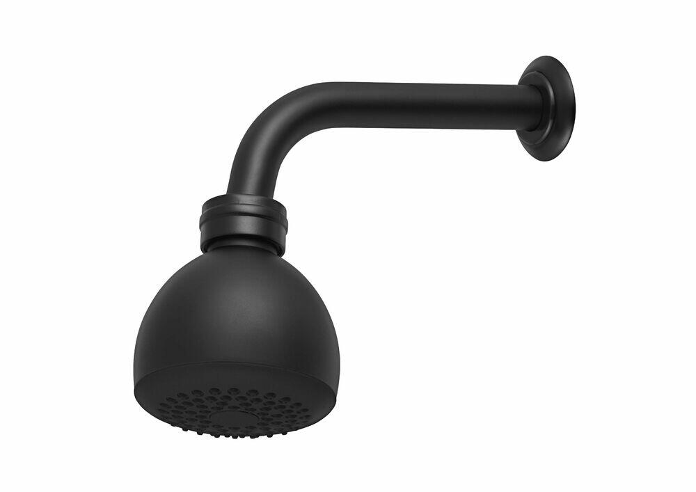 Chuveiro/Ducha Luxo Preto Fosco 1/2