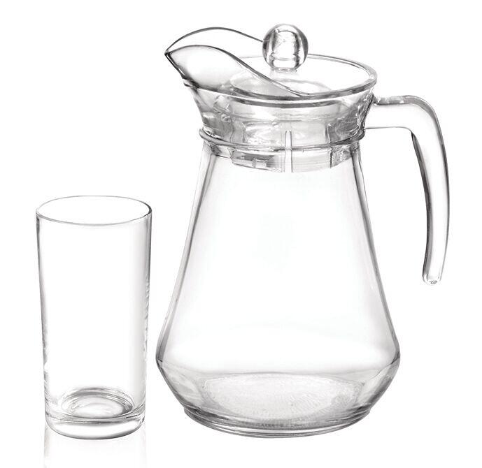 Kit Copos Opera 7 Peças 225ml + Jarra 1,5L Casa&Ideia