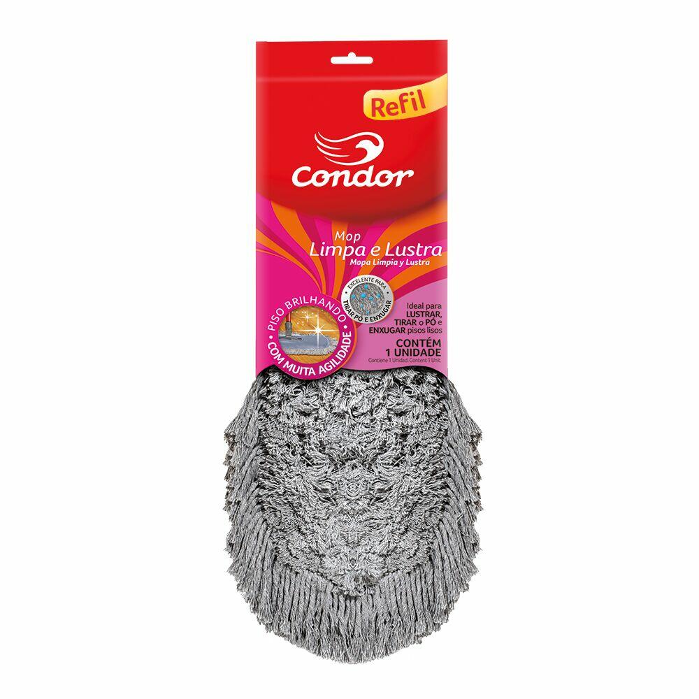 Refil Mop  Limpa e Lustra Vermelho Condor