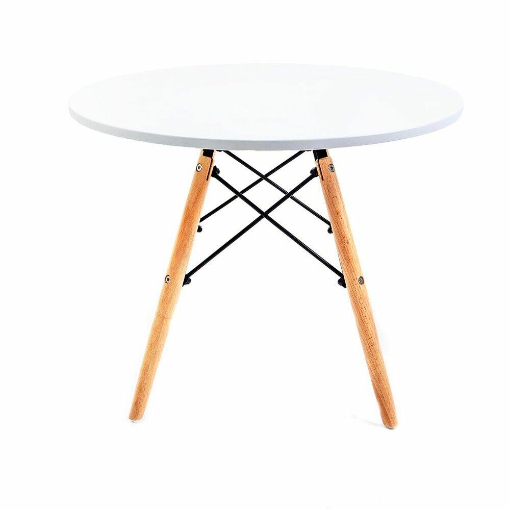 Mesa Redonda Empório Tiffany Eames 60x60cm Branca
