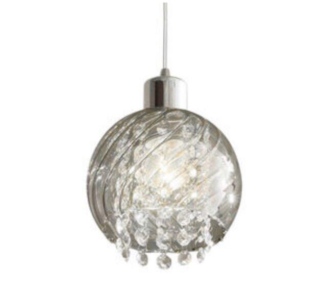 Pendente Taschibra 1 Lâmpada Diana E27 Transparente