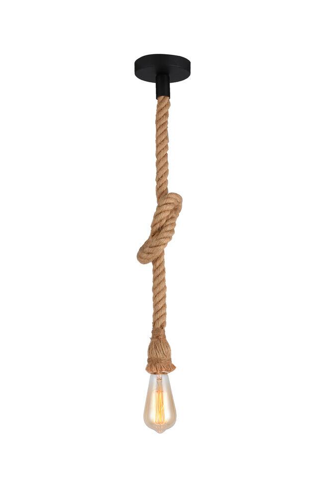 Pendente Taschibra 1 Lâmpada Rope E27 Corda Sisal