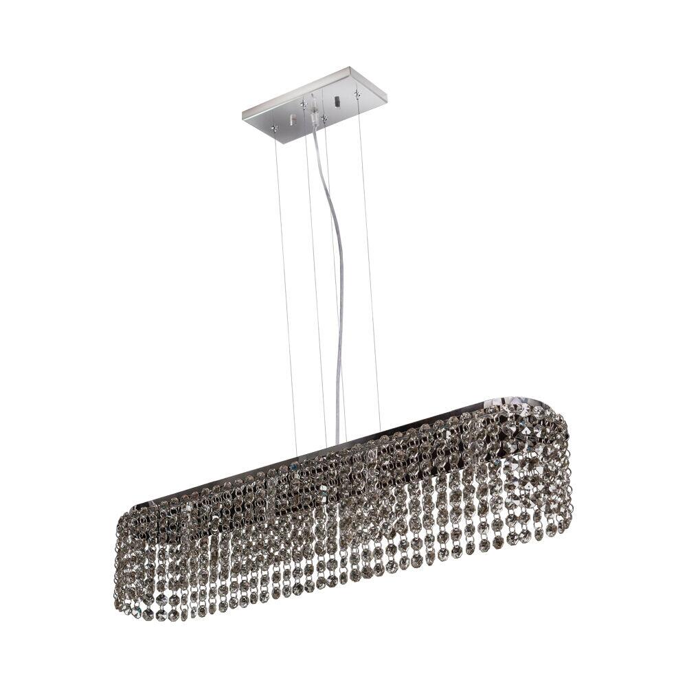 Pendente Bronzearte 4 Lâmpadas Milano 38042V2 G9 Fume