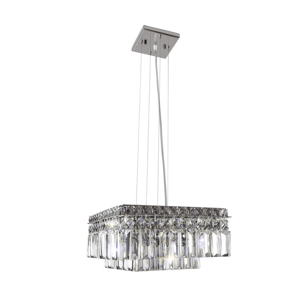 Pendente Bronzearte 6 Lâmpadas Paris 37945V2 G9 Transparente