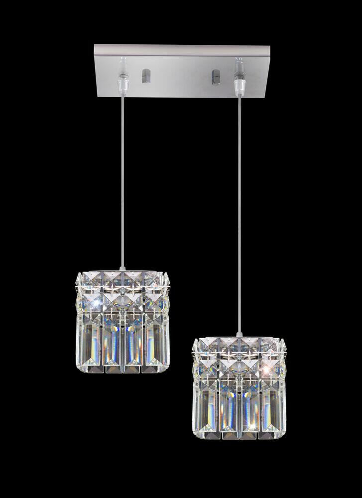 Pendente Bronzearte 2 Lâmpadas Paris 37962V2 G9 Inox