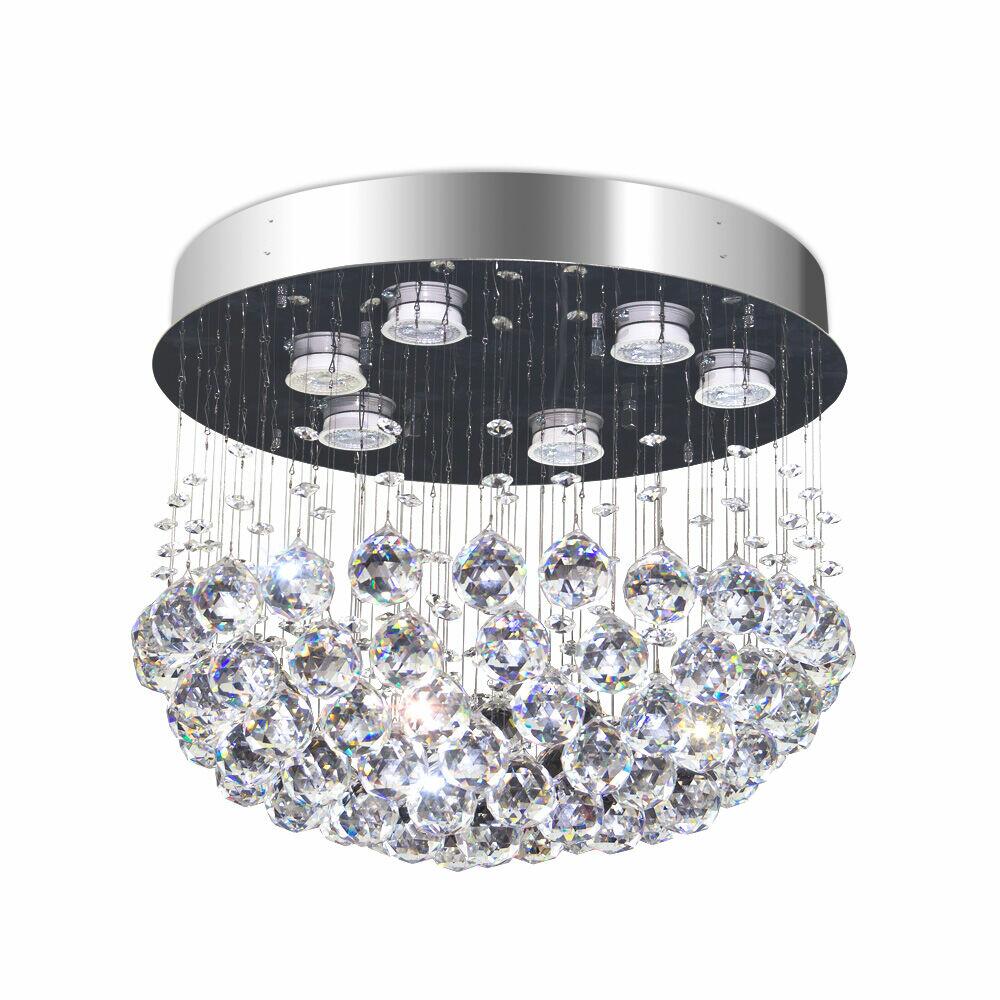 Plafon Bronzearte 6 Lâmpadas 37953V2 GU10 Cristal