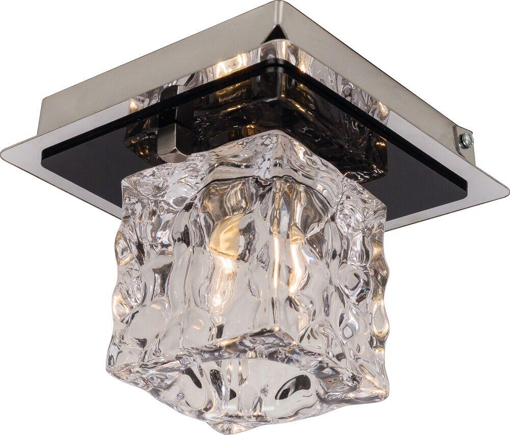 Plafon Metálico Bronzearte 1 Lâmpada Frost 38282 Preto