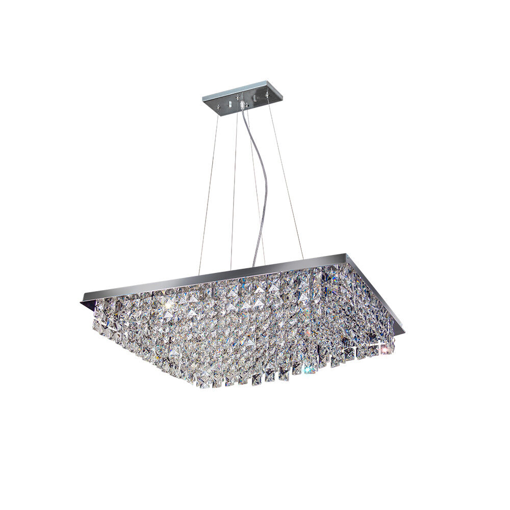 Pendente Bronzearte 10 Lâmpadas Lyon 38138V2 G9 Cristal