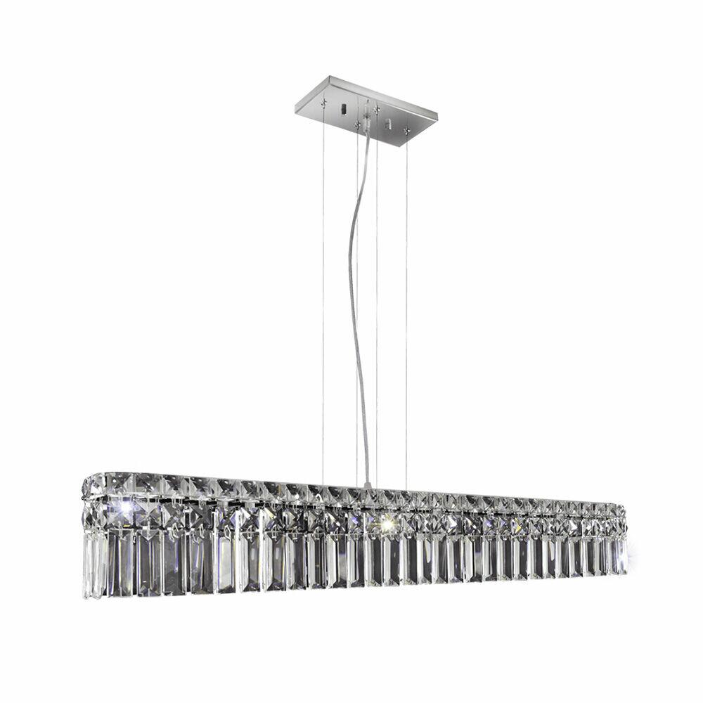 Pendente Bronzearte 5 Lâmpadas Paris 37943V2 G9 Inox