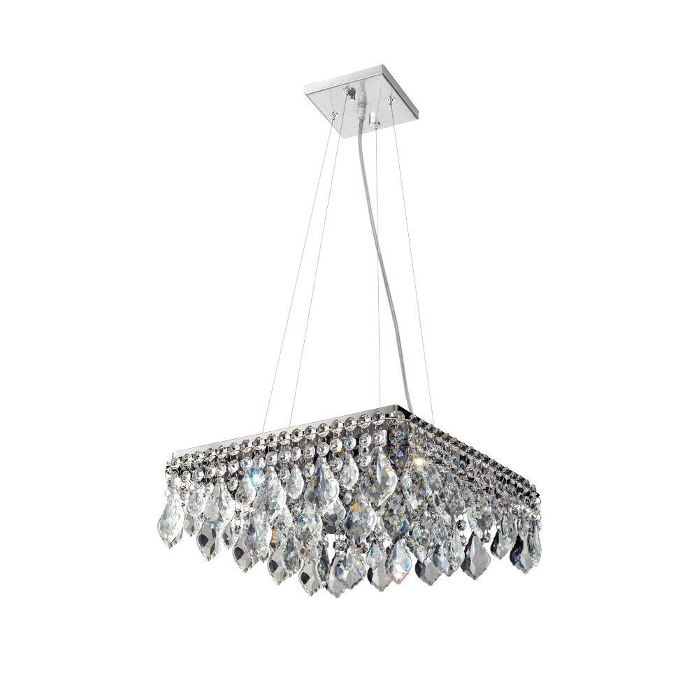 Pendente Bronzearte 6 Lâmpadas Renda Veneziana 38216V2 G9 Cromo