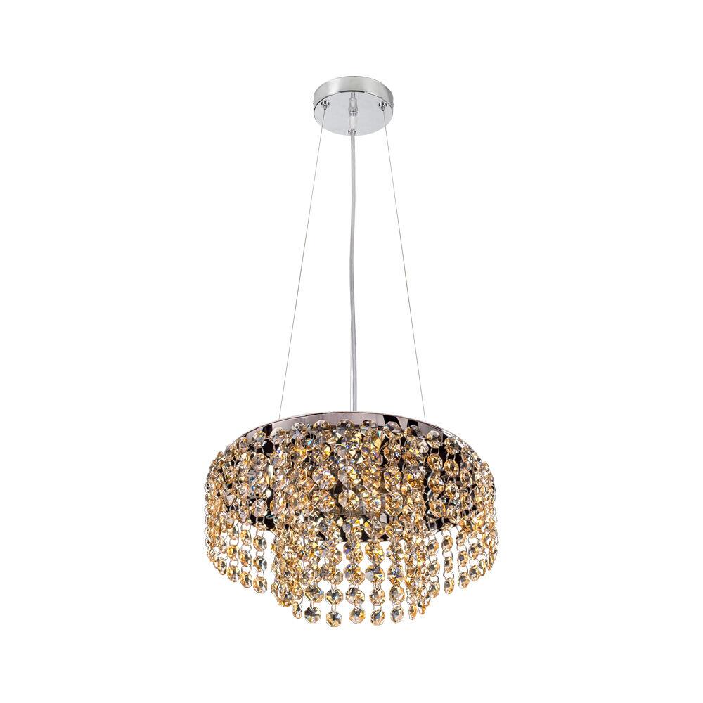 Pendente Bronzearte 4 Lâmpadas Milano 38037V2 G9 Ambar