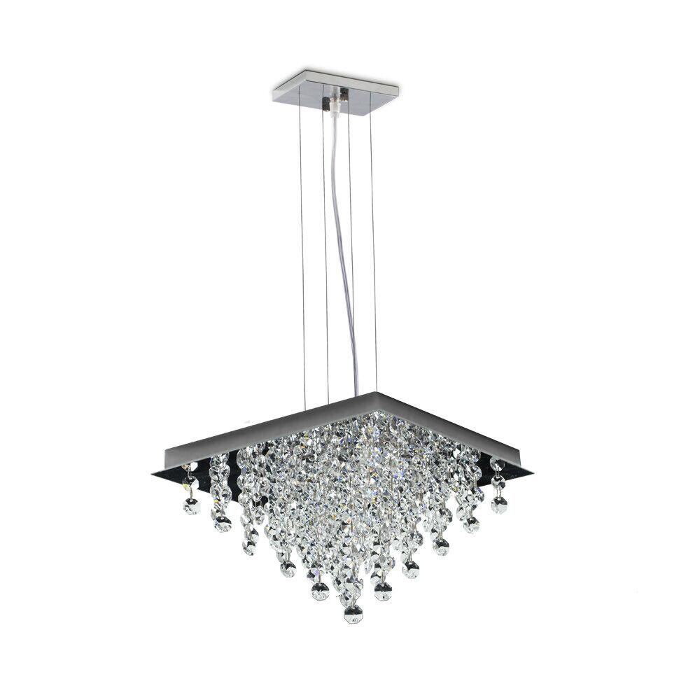 Pendente Bronzearte 4 Lâmpadas Paris 37658V2 G9 Inox
