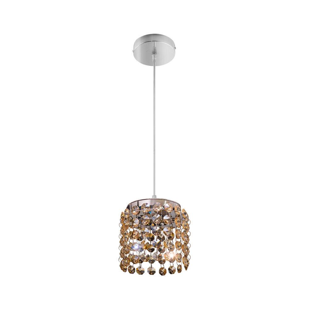 Pendente Bronzearte 1 Lâmpada Milano 38030V2 G9 Ambar
