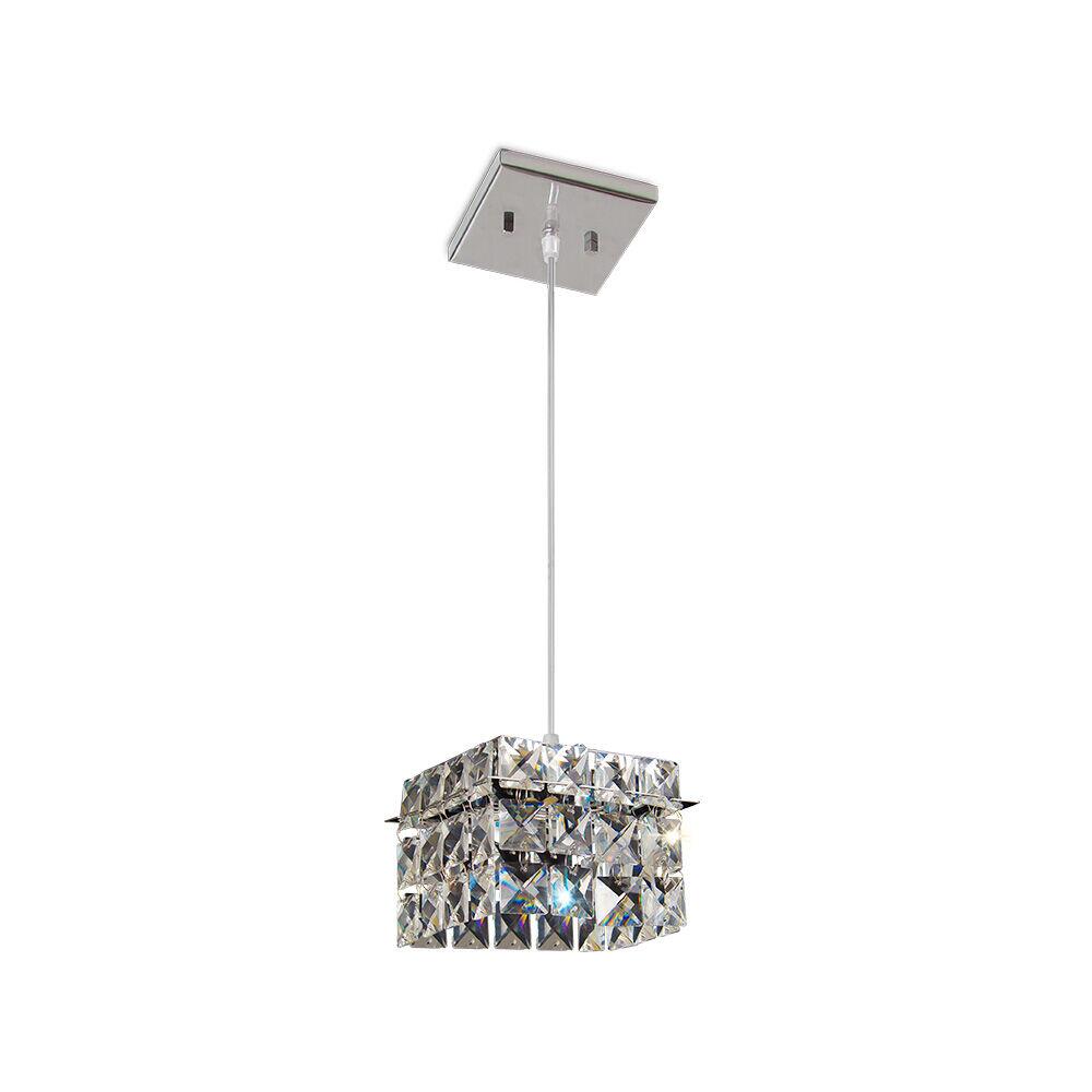 Pendente Bronzearte 1 Lâmpada Lyon 38131 G9 Cromo