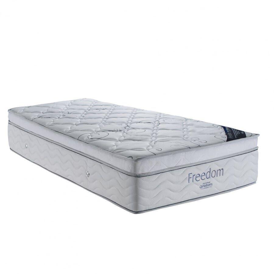 Colchão Ortobom Freedom Solteiro 88x188x32cm Branco/Preto