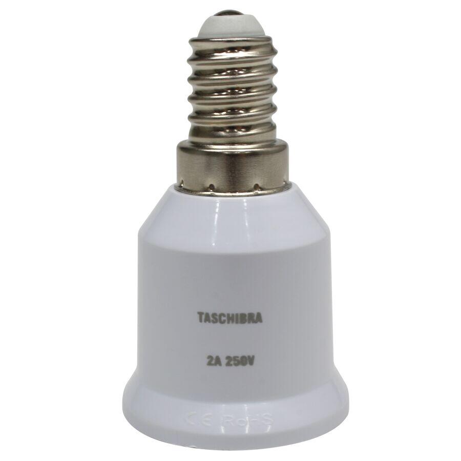 Soquete Adaptador Taschibra E14-E27 Branco