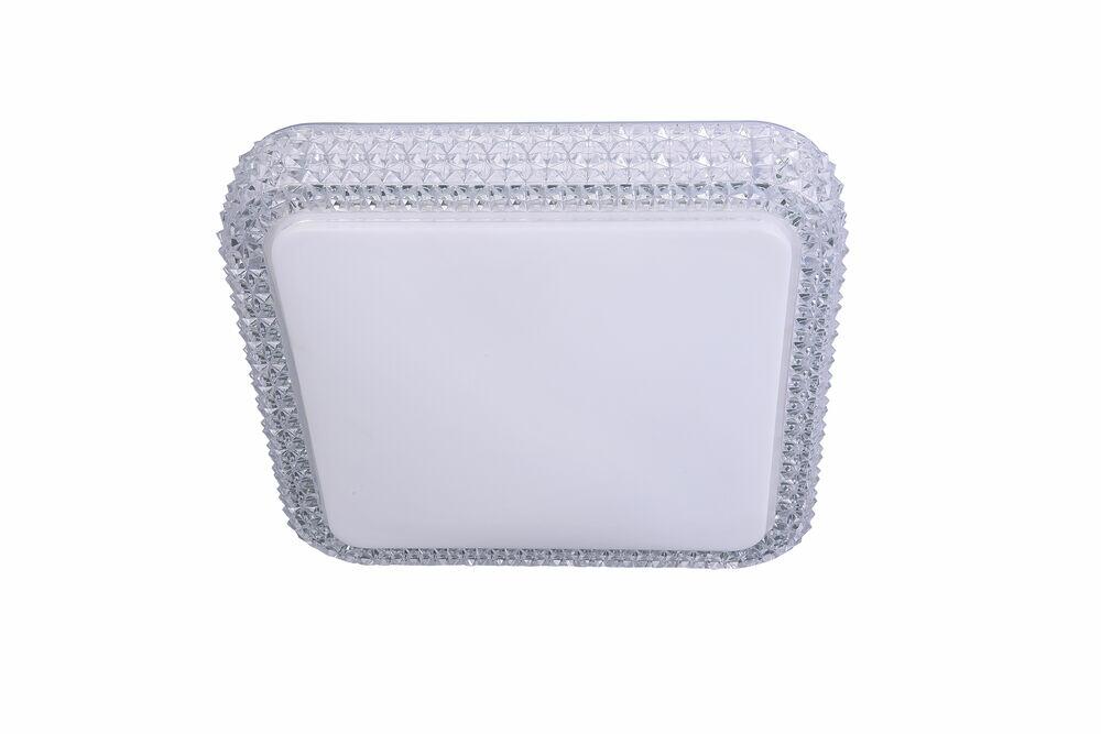 Plafon LED Diamond 24W 30cm Quadrado 6500K Luz Branca Vitralux
