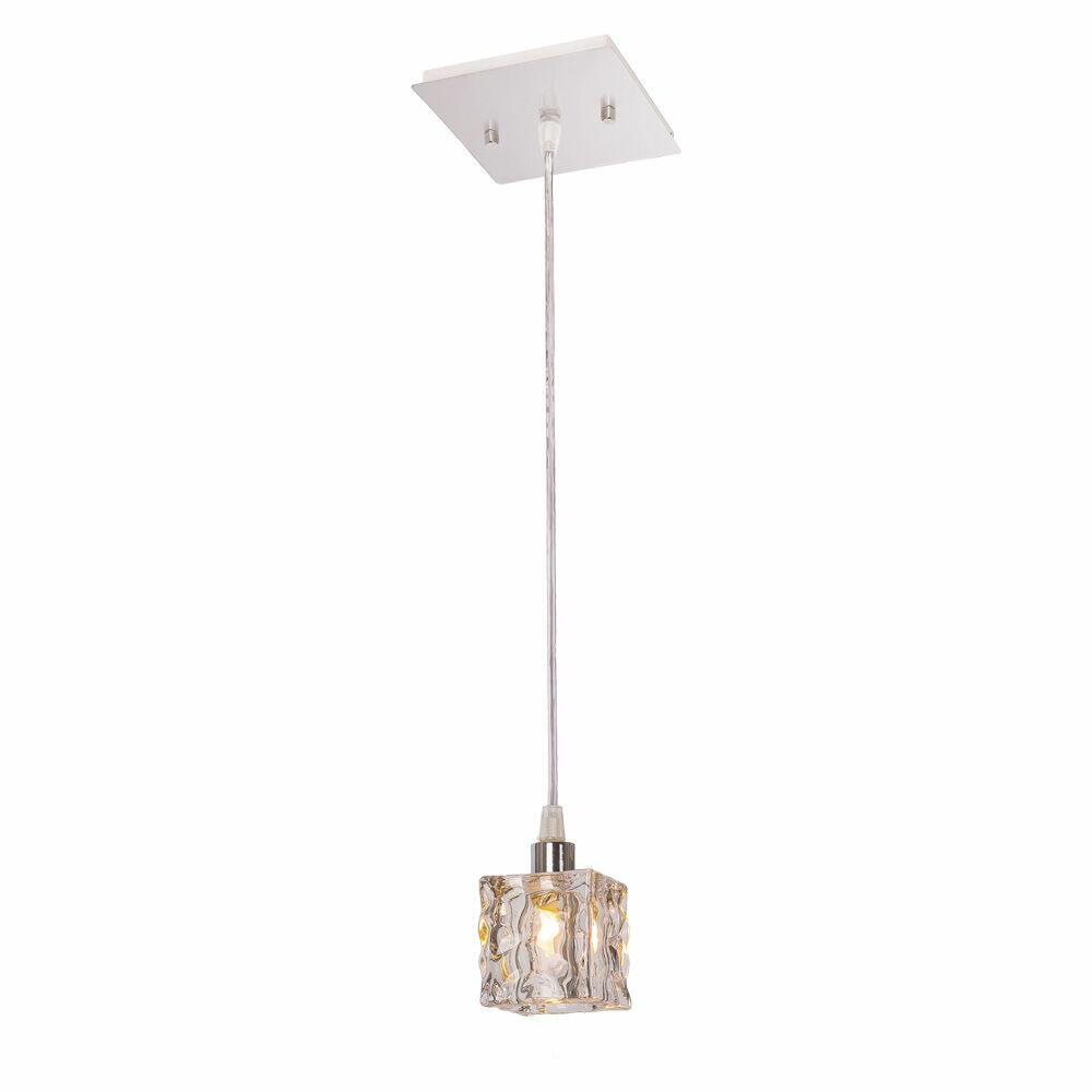 Pendente Bronzearte 1 Lâmpada Frost 38299 G9 Cromo