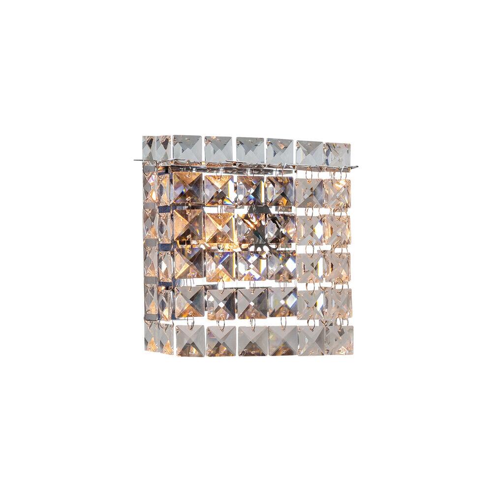 Arandela Lyon Cristal 1 Lâmpada G9 Cromo Bronzearte