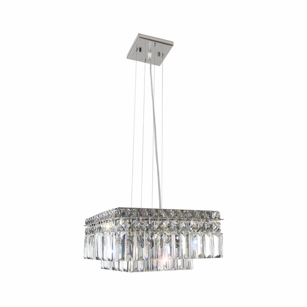 Pendente Bronzearte 8 Lâmpadas Paris 38143V2 G9 Cromo